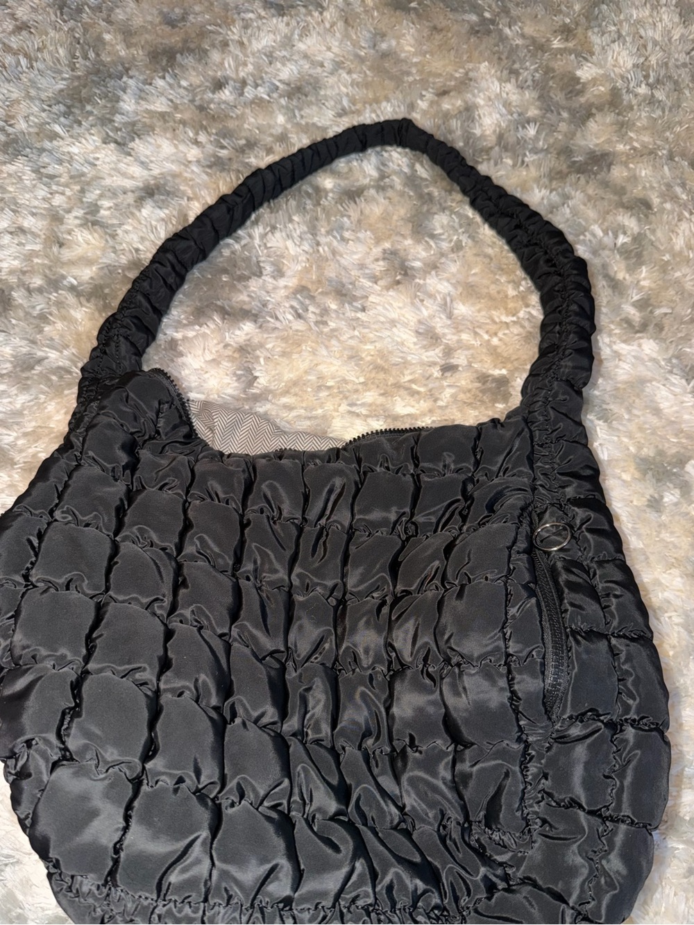 Puffer shoulder bag